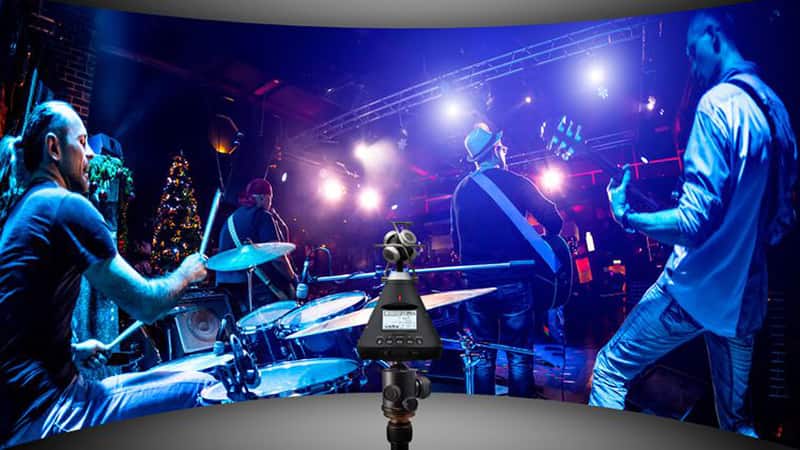 Zoom H3 VR Registratore Audio VR 360° con 4 Microfoni a